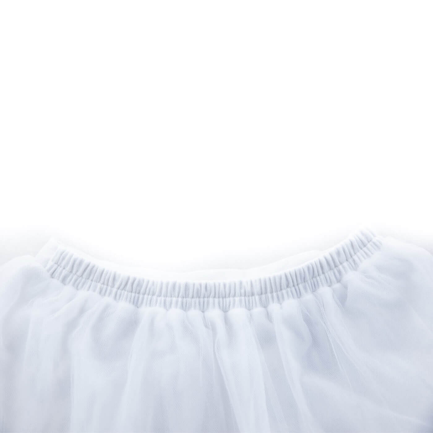 Tylová sukně bílá